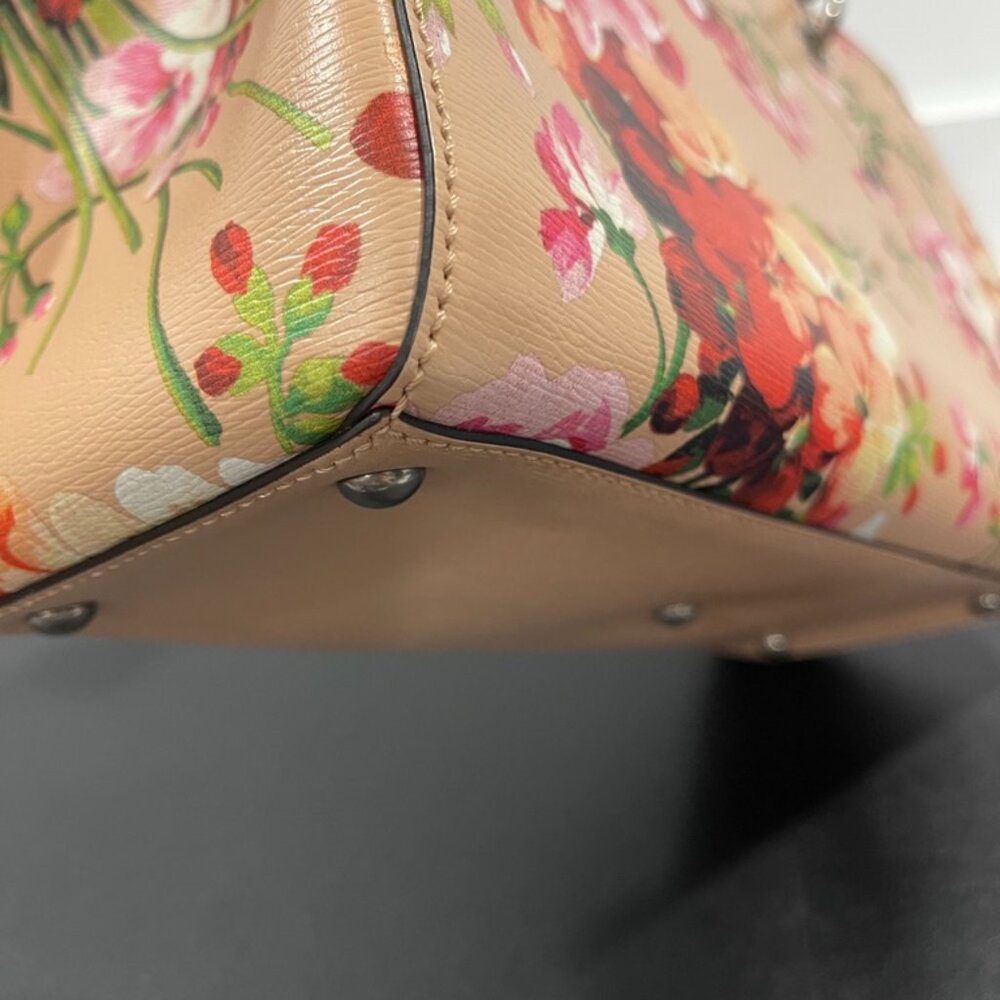 Gucci Bamboo Blooms Floral Shopper Tote (143107) - Picture 5 of 16